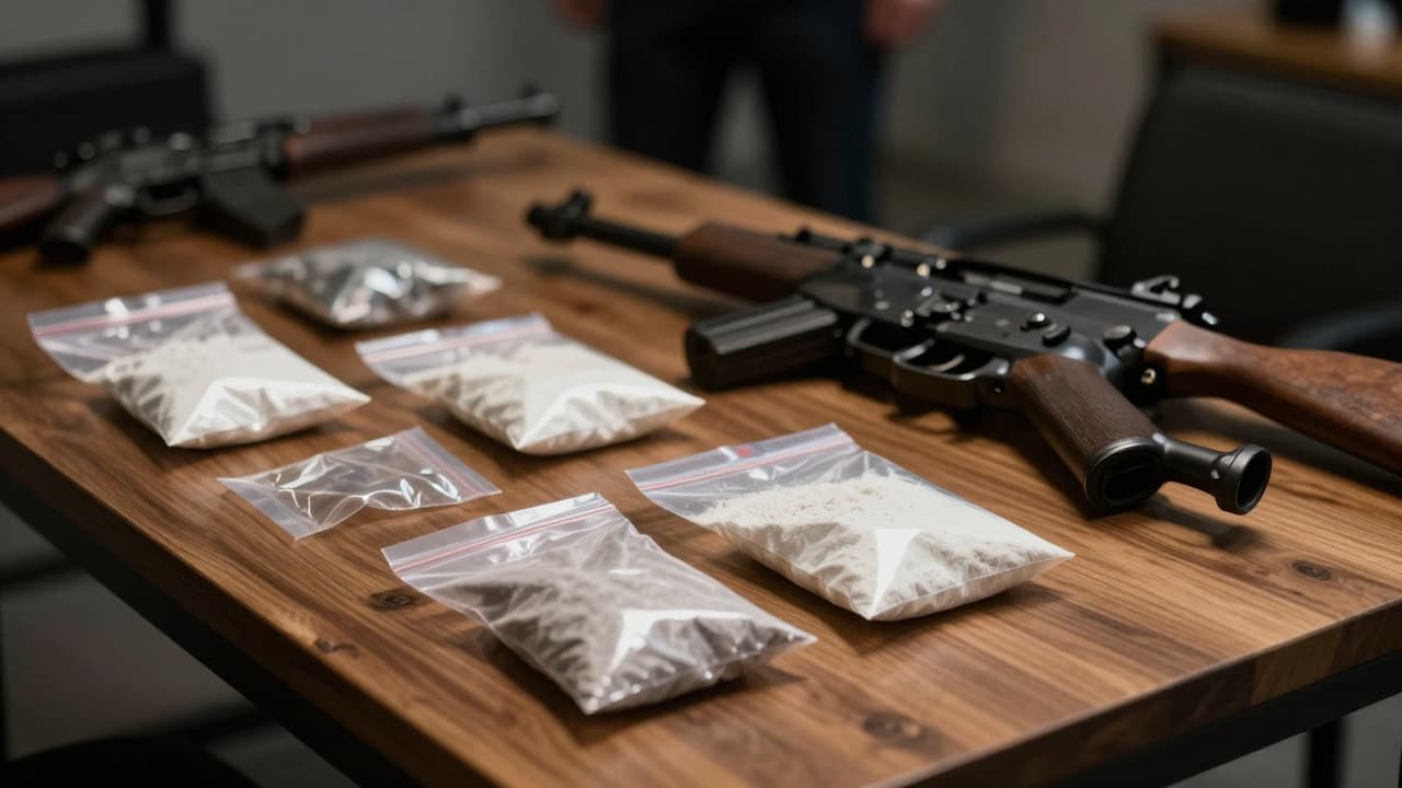 Zatvorene police s drogom i oružjem