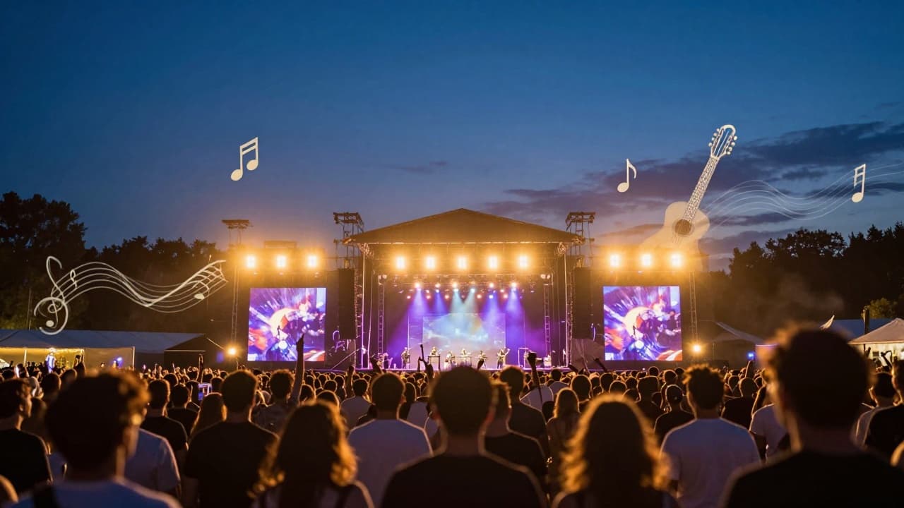 Simbolizirana glazbena atmosfera na festivalu
