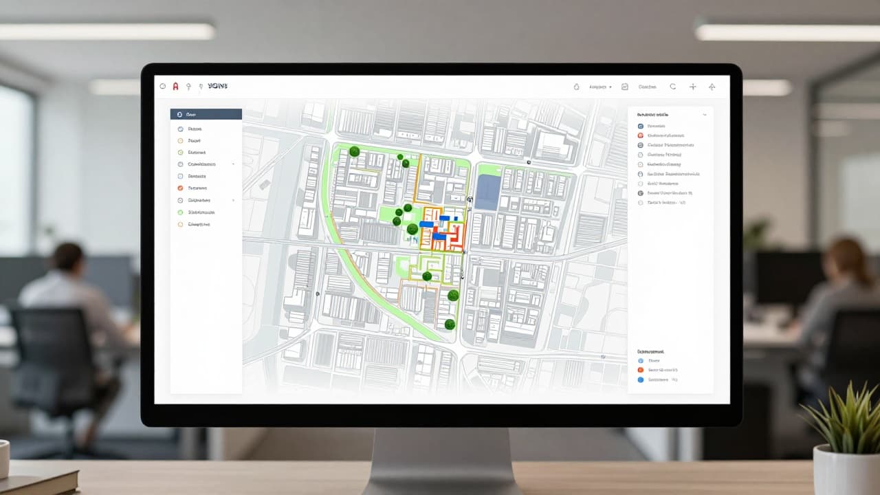 Digitalni prikaz urbanističkog plana na računalu
