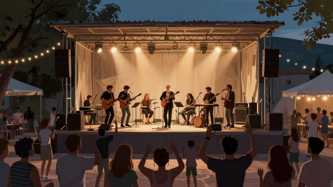 Koncert na ljetnoj pozornici u Kraljevici