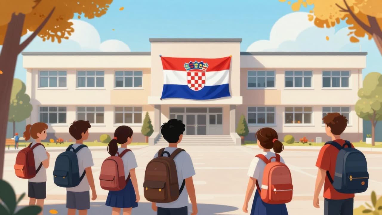 Učionica s udžbenicima