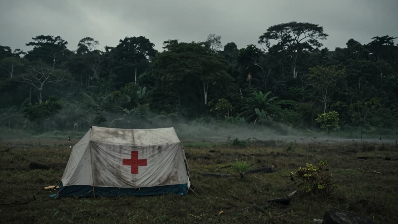 Medicinska šator u magli