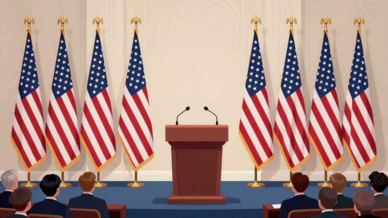 Trump i američka zastava