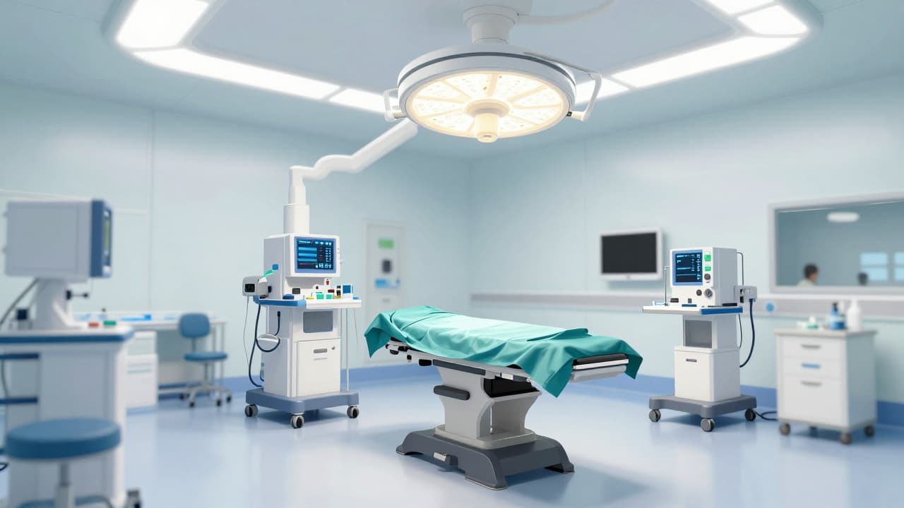 Modern operacijska sala s medicinskom opremom