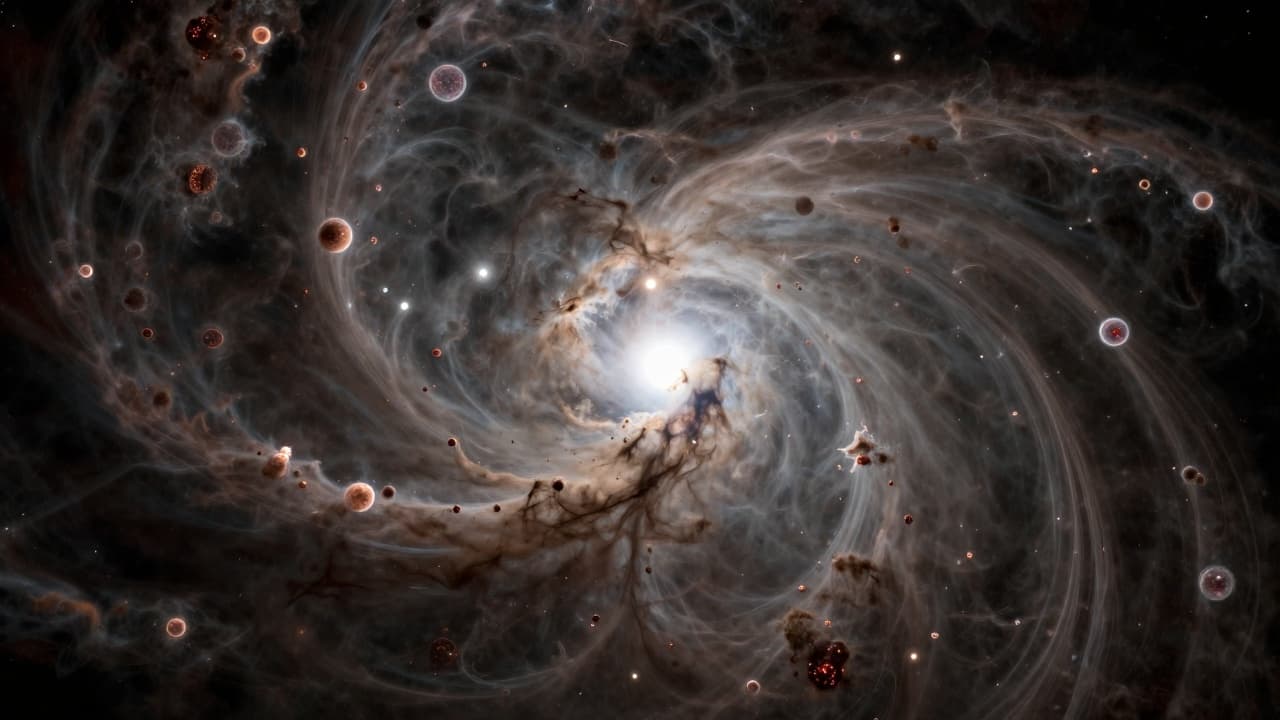 Detalji prašine i ioniziranog plina na planetarnoj magli