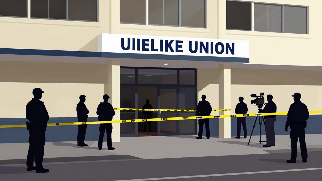 Policija kod sindikalnog sjedišta