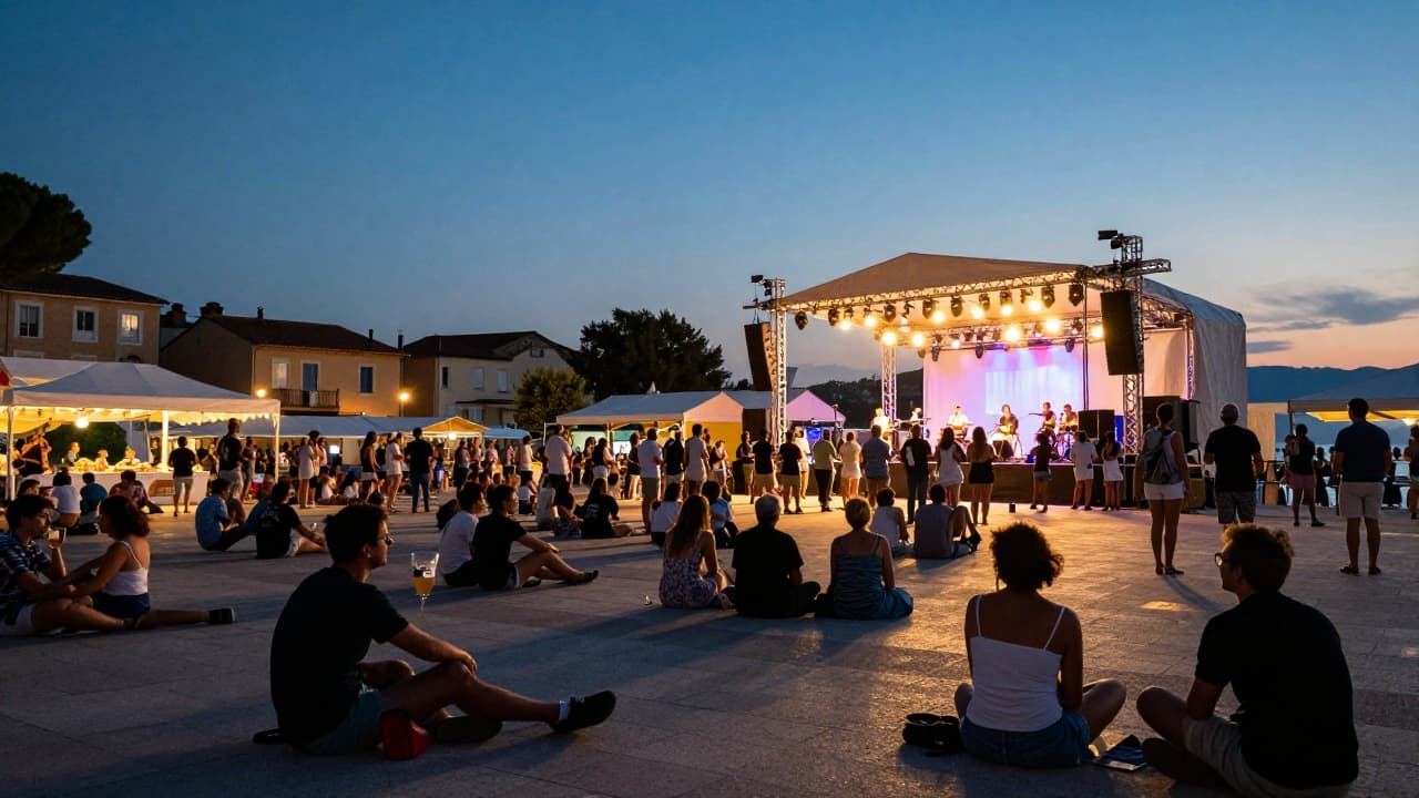 Koncert na otvorenom u sumrak