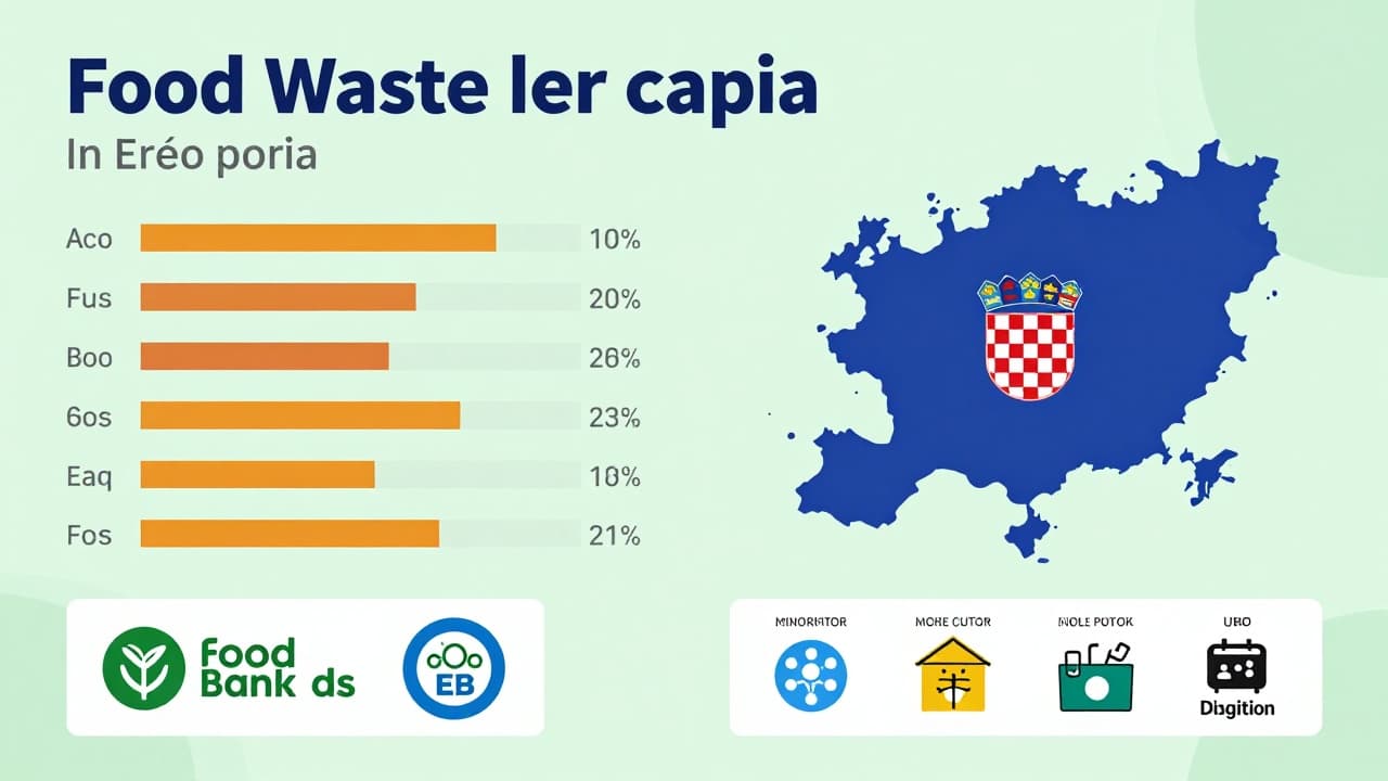 Usporedba otpada hrane u Hrvatskoj i EU