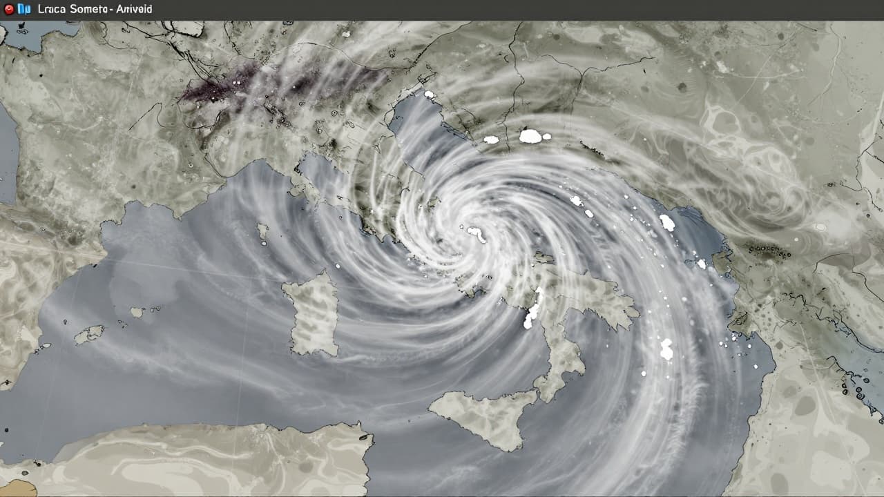 Radarska slika s polukružnim uzorkom
