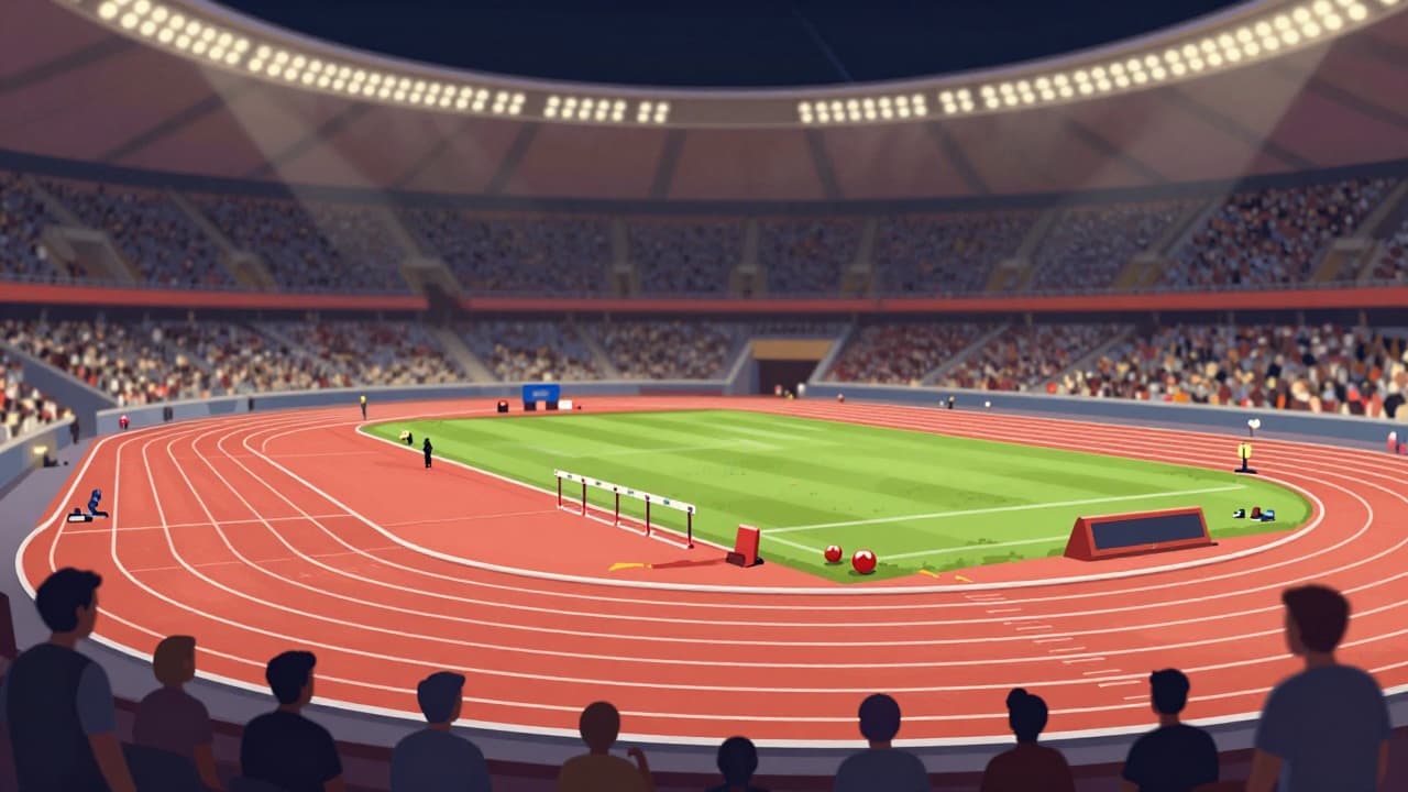 Atletičarka na natjecanju