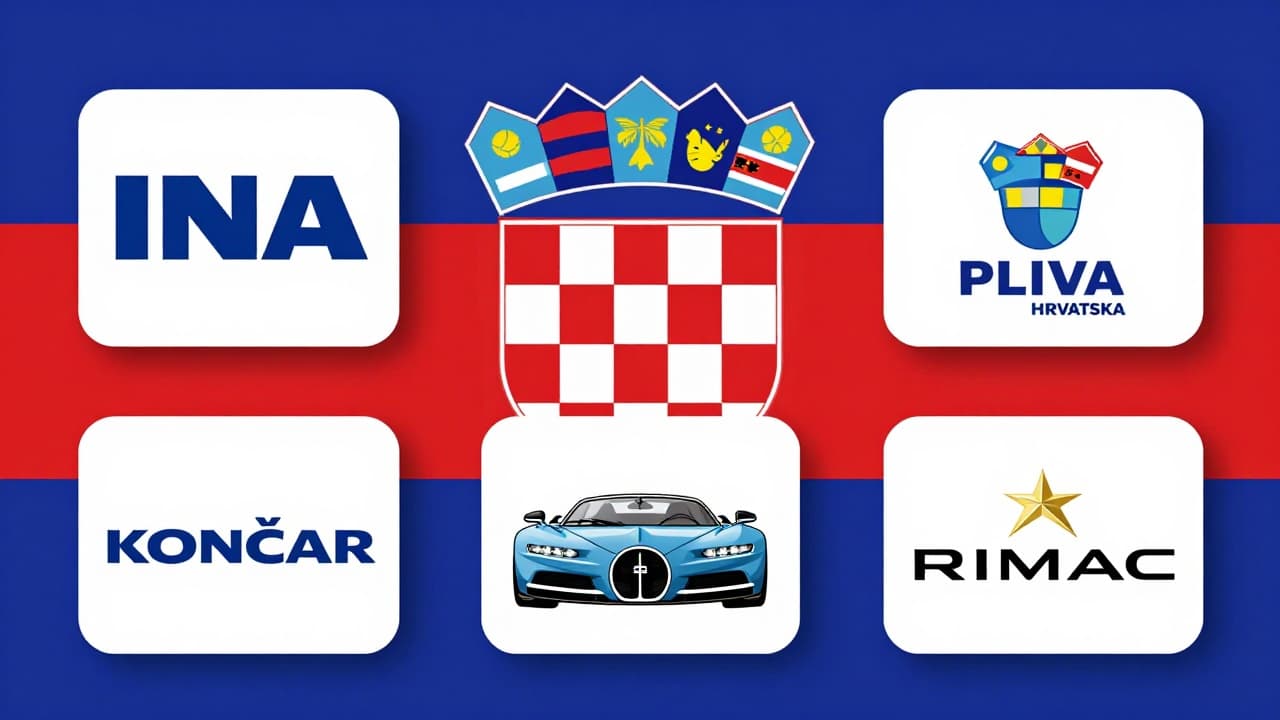 Logotipi hrvatskih izvoznika na zastavi