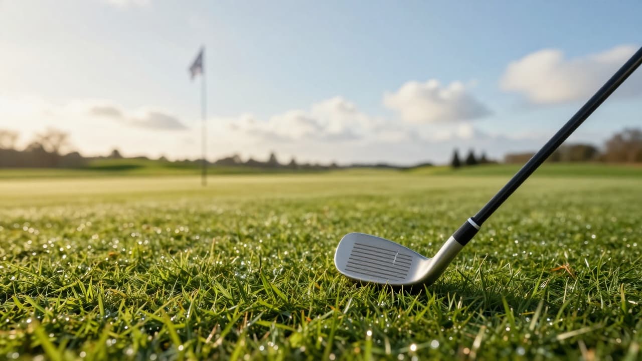 Golf klub na zelenom travnjaku