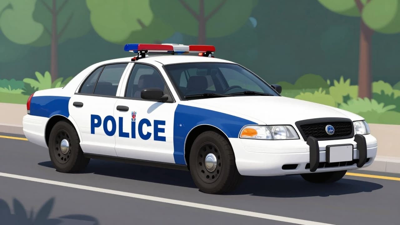Hrvatska policija zaustavlja vozilo