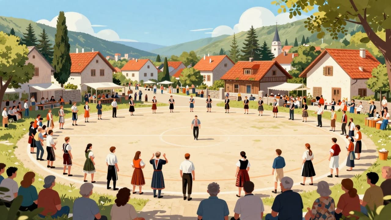 Ljudi različitih dobi na sportskom terenu