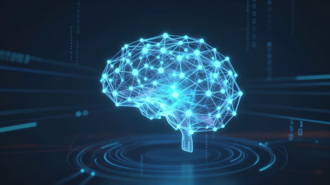 Futuristički digitalni sučelje s plavim sjajem