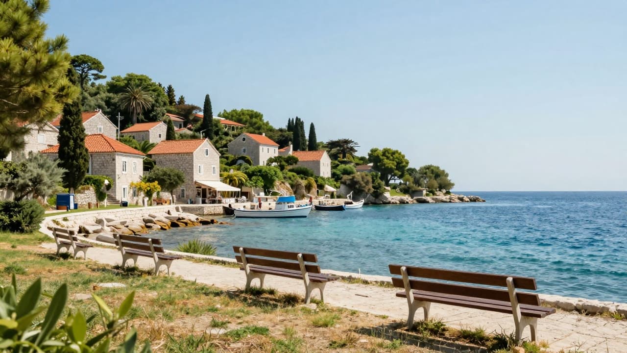 View of the Istrian coast