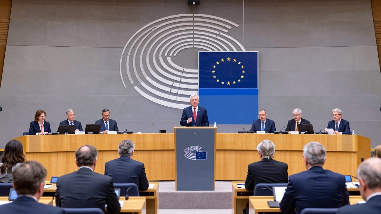 Olli Rehn govori na konferenciji