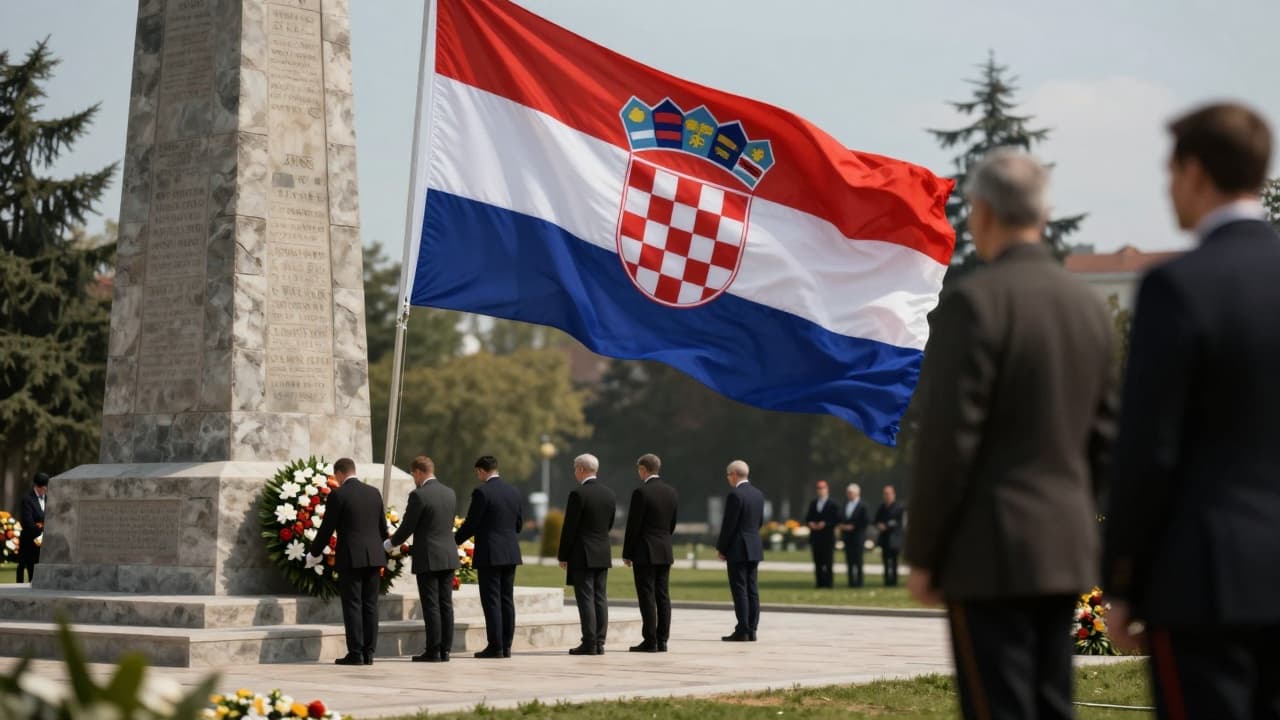Polaganje vijenca u spomen parku
