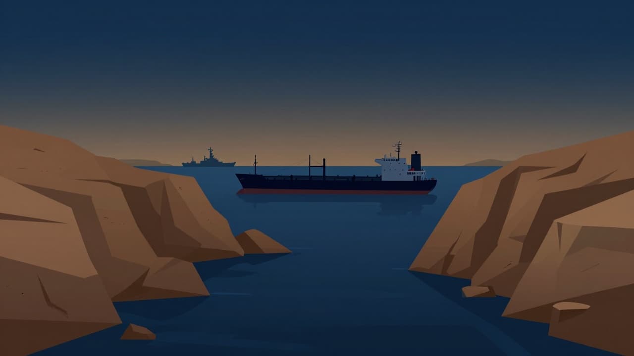 Tanker u Hormuškom tjesnacu (ilustracija)