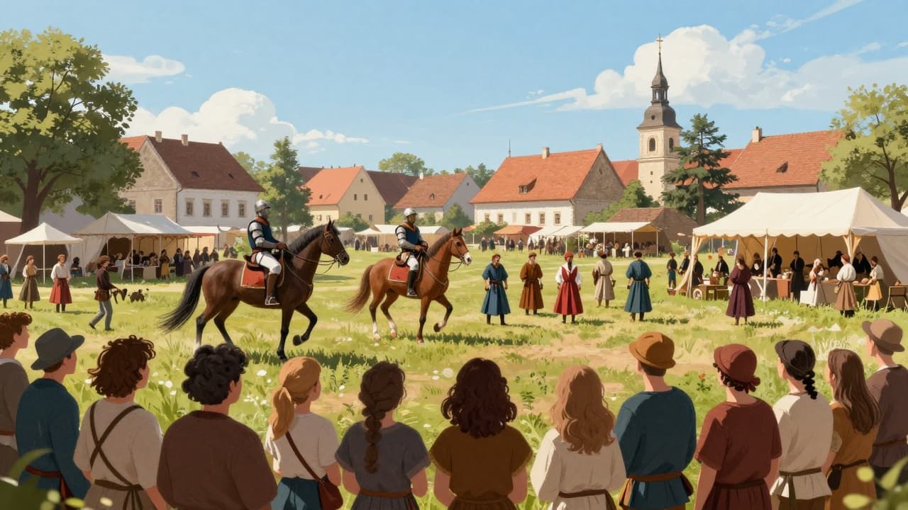 Vitezovi i izvođači u tradicionalnim nošnjama