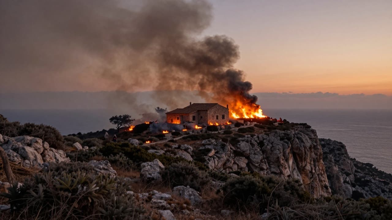 Vatra kod kuće na obali