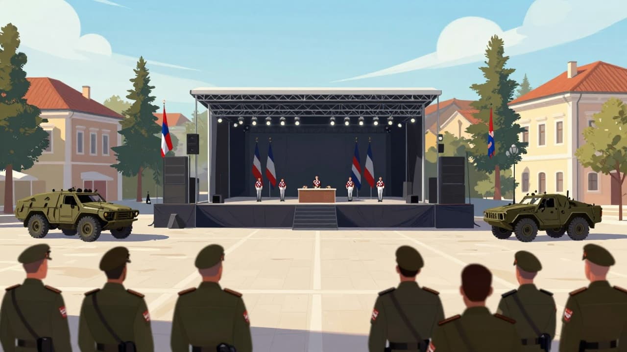 Branitelji na svečanosti u Kninu