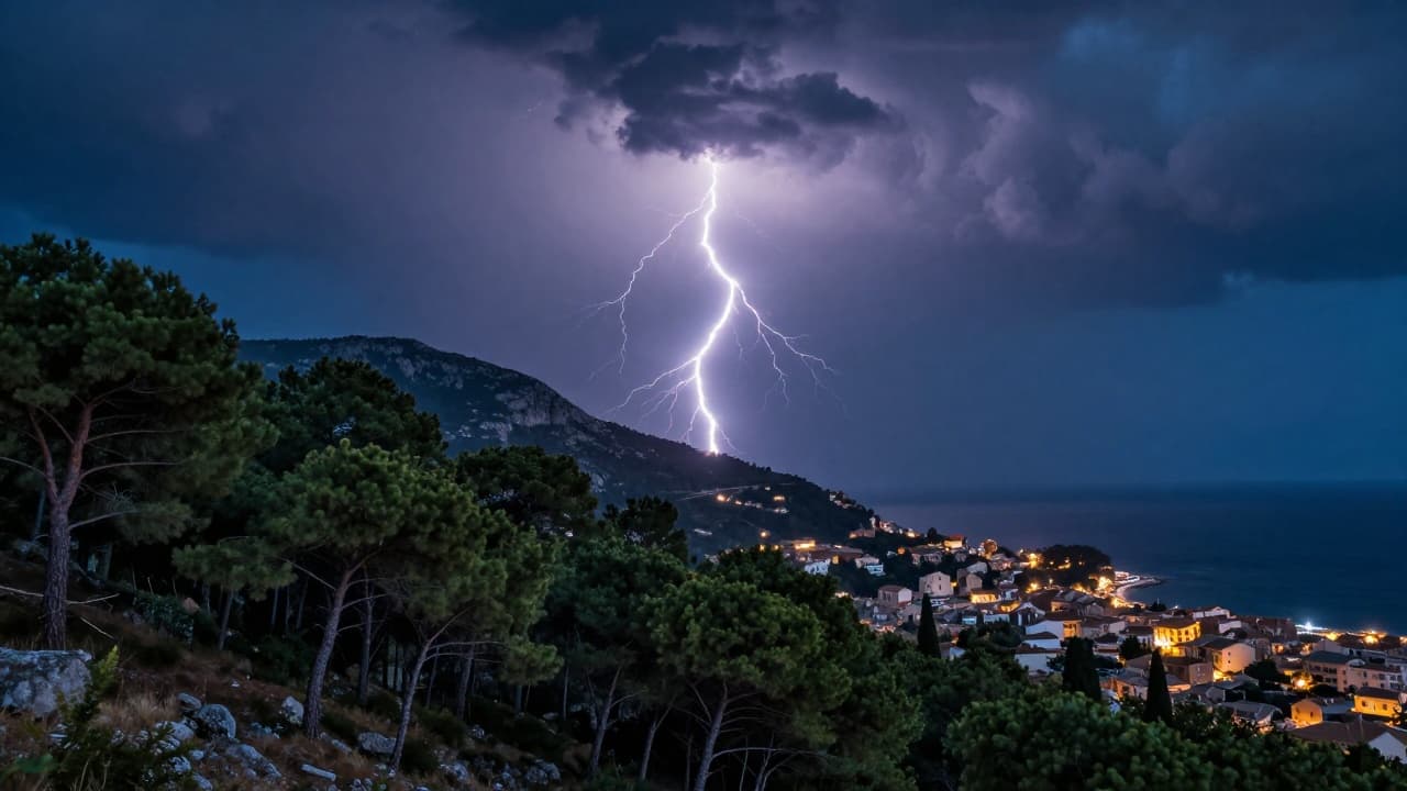 Nevrijeme je u utorak navečer zahvatilo srednju Dalmaciju