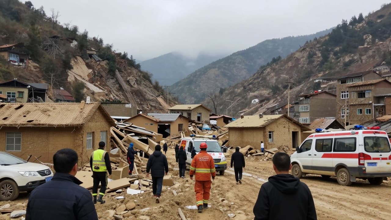 Razorene zgrade nakon lavine i poplave