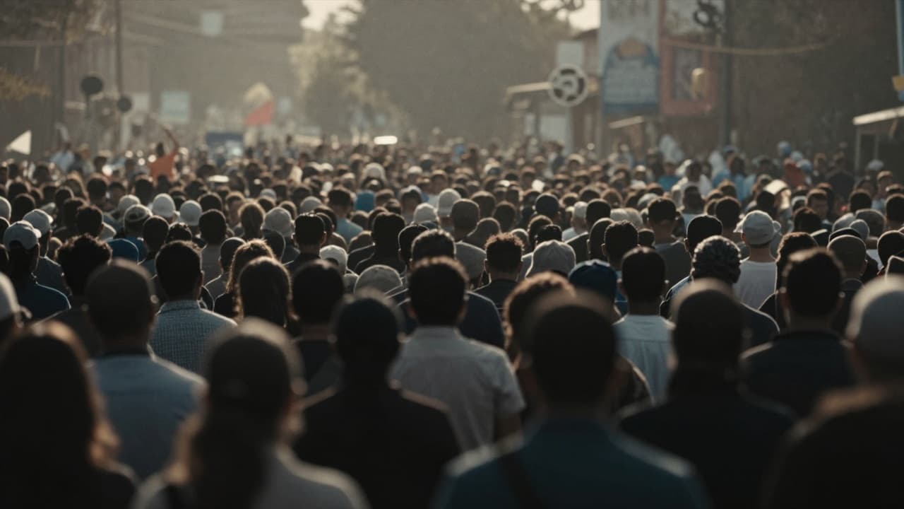 Prikaz okupljanja na javnom skupu
